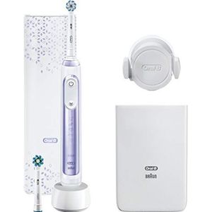 Oral-B Genius 80326278 elektrische tandenborstel Volwassene Roterende-oscillerende tandenborstel Paars, Wit