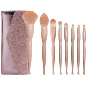 MQPALZKD 8 Make-upborstelset Uit De Twisted Taille-serie, Schoonheidstools Grensoverschrijdende Complete Set