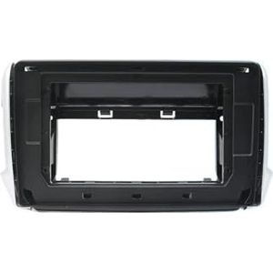 Autoradio-fasciapaneelplaatframe Voor Peugeot 208 2008 2009 2010 2011 2012-2017 10,1 Inch Autoradio Stereo Audio Scherm Frame Kabels Montage Paneel Kit Dashboardbekledingframe(Alleen Kader)