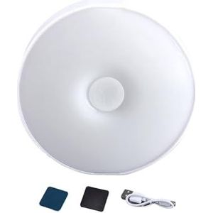 YAVQVIN Verlichte drukknop, waterdicht wandbedlampje, oplaadbaar, licht, oplaadbaar aanraaklicht, USB-opladen, led-nachtlampje voor entree, badkamer, balkon, keuken