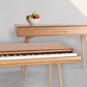 Classic Cantabile DP-730 OK Digitale piano Keyboard met 88 toetsen en hamermechaniek - Tafel met ingebouwde digitale piano - Inclusief muziekstandaard en drie pedaaleenheid - Compatibel met USB MIDI