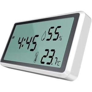 Elektronische Thermometer Hygrometer Weerstation Thuis Hoge Precisie Met Tafelklok Temperatuur-vochtigheidssensor Nauwkeurige Monitor