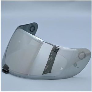 Motorfiets Motorhelm vizier for HJC HJ-20M FG-ST FG-17 C70 IS-17 Viseira Capacete UV-bescherming zonnevizier (blauw)(Silver)