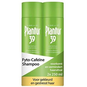 Plantur 39 Fyto-Cafeïne shampoo voorkomt en vermindert menopauze haaruitval | Voor gekleurd gestrest haar | Unieke galenische formule ondersteunt haargroei | Women Hair Care Made in Germany 2x 250ml