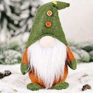 Kerst gezichtsloze pop elf pop groene stijl decoratief ornament Groen