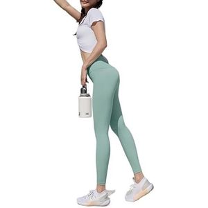 AHUFGN Uitlopende Leggings Vrouwen Hoge Taille Naakt Gevoel Leggings Push Up Sport Vrouwen Fitness Running Yoga Broek Naadloze Leggings Gym Meisje Leggings, Style23mint Groen, L