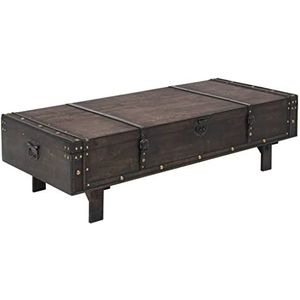 Salontafel Massief Hout Vintage Stijl 120x55x35 cm