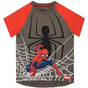 Marvel Jongens Shirt Spiderman, Meerkleurig, 8-9 jaar