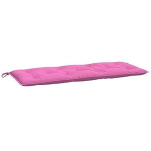 vidaXL Tuinbankkussen 120x50x7 cm stof roze