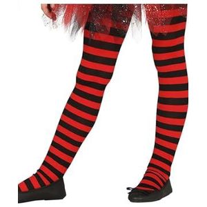 FIESTAS GUIRCA Basic panty met rode en zwarte strepen voor kinderen