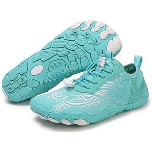Geaard Barefoot Schoenen Schoenen Schoenen voor Vrouwen Mannen, Comfortabele Ademende Waterschoenen, Antislip Strand Outdoor Running Sneakers, A05 Groen, 42 EU