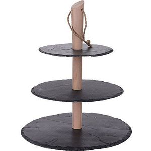 Etagere - Leisteen - 3-Laags - Ø30/25/20cm
