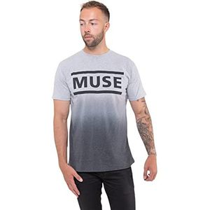 Muse T Shirt Band Logo nieuw Officieel Unisex Dip Dye Wit