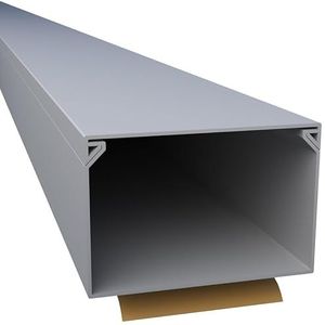 CILSON WDK4540SG 4500320 Kabelgoot, zelfklevend, 60 x 40 mm, 10 m, 5 stuks, 2 m/2000 mm, grijs, XXL kabelcapaciteit, industriële kwaliteit