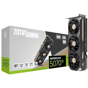 ZOTAC Gaming GeForce RTX 5070 Ti Solid CORE OC DLSS 4 16 GB GDDR7 256-bit 28 Gbps PCIE 5.0 Gaming grafische kaart, IceStorm 3.0 Geavanceerde koeling, Spectra RGB-verlichting, ZT-B50710J2-10P