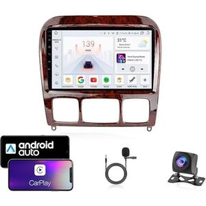 Android 13 Dubbel Din Auto Stereo Touchscreen Auto Stereo Voor Benz S Class W220 1998-2005 Met Bluetooth GPS Navigatie WiFi FM Radio USB/SWC/Plug en Play Ondersteuning Carplay&Android Auto(4 Core Wifi