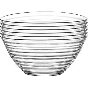 LAV 6tlg glazen schaal derin schaal glazen schaal dessertschaal voorgerecht glazen 300ml
