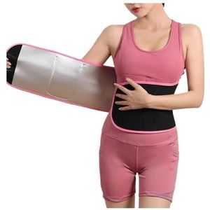 Buik-weg-gordel, Taille Trimmer Riem Training Taille Trainer Zweet Taille Cincher Trimmer Gewichtsverlies Verstelbare Zweetband Buik Trainers(Pink)