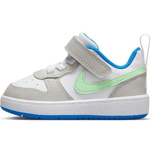 Nike Court Borough Low Recraft (TD), sneakers voor kinderen en jongens, 4 AU, grijs, wit, groen, 25 EU