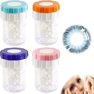 Draagbaar Contactlens Doos Opslag Van Contactlenzen Transparent Contact Lens Case Compact Contact Lens Case Contactlenshouder Plastic Contact Lens Cas Contact Lens Storage Portable Contact Lens Case