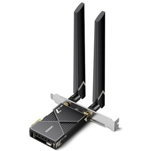 UGREEN WiFi 7 BE6500 WLAN-kaart met Bluetooth 5.4, 6 GHz-band, multi-link-werking, WPA3, netwerkkaart met 2x6dBi-antennes, PCIe WLAN-kaart compatibel met Windows 11.