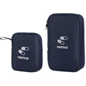 2 stuks medische EHBO-kits, waterdichte medische noodkit dubbellaagse EHBO-kit met handvat voor gezinsreizen, camping, kantoor