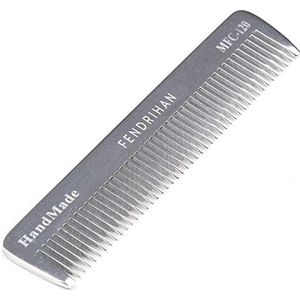 Fendrihan Stevige metalen fijne tanden kapper zak verzorgingskam (4,6 inch)