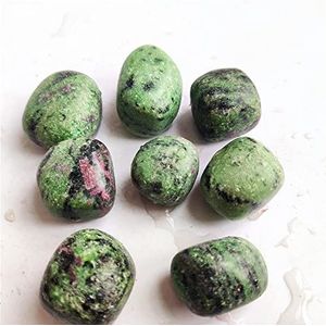 Natuurlijke epidoot specimens rauw erts onregelmatige groene woondecoratie aquarium gepolijste stenen stenen (kleur: 2 stuks, maat: 2-4 cm)