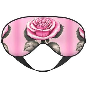 Roses Unisex elastisch verstelbaar gesp ontwerp verduisterende slaap oogmasker voor thuis reizen yoga kantoor dutje