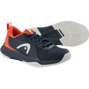 Head Sprint Court 4.0 Junior Sneaker, donkerblauw/rood, 3 UK, Donkerblauw Rood, 35 EU