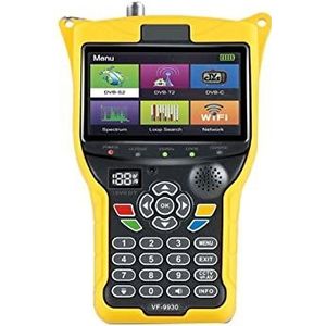 Satellietzoekers VF-9930 Digitale satellietzoeker Meter Ondersteuning DVB-S2 & DVB-T & DVB-C met LCD-scherm for FindSAT LCD-scherm met meter met satellietdetectie