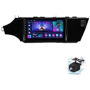 Android 14.0 2 Din Autoradio 9"" Touchscreen Auto Stereo voor Toyota Avalon 2012-2018 met Draadloze Carplay Android Auto GPS navigatie AHD Omgekeerd beeld Stuurwielbediening(P5(6G+128G))
