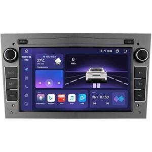 Android 13 Bluetooth autoradio voor Opel Astra H Corsa C Zafira Corsa D Meriva Vivaro 9 Inch 2 Din Car Stereo Radio met CarPlay AHD Omgekeerd beeld Bedieningselementen op het stuur(A,S6 8G+128G)