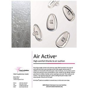 SPORTS WORLD VISION Neuspads voor brillen | Premium zachte siliconen Air Active neuspads voor brillen | 11mm schroefbare brilpads in 1 paar