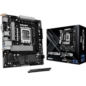 ASRock - H810M-X - Micro-ATX Moederbord - Zwart - DDR5-RAM