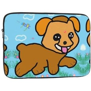 Yyhhaofa Running Cartoon Hond Shockproof Draagbare Laptop Sleeve Bag 12 Inch - Slanke En Lichtgewicht Laptop Case Voor Dagelijks Gebruik