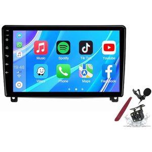 Android 14 Autoradio Sat Navi voor P-eugeot 407(2004-2011) 9 Inch Touchscreen Multimedia Speler met Draadloze Carplay GPS Navigatie FM RDS Bluetooth 5G-WiFi SWC DSP,M500s