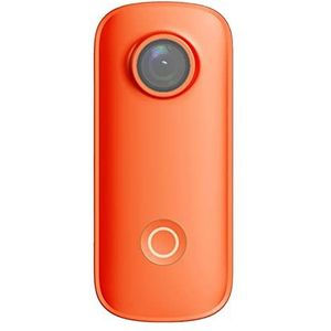 Actiecamera, Action Camera Thumb Camera 2K 30FPS WIFI 30M Waterdichte sporten DV Webcam(Add 128GB Card,PLUS Orange)