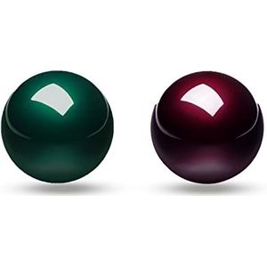 Perixx PERIPRO-303X2A 1,34 inch trackball 2 stuks verpakking - vervangende bal voor M570, M575, Perimice-517/520/717/720 en andere 1,34 inch trackball mouse - glanzend rood en groen