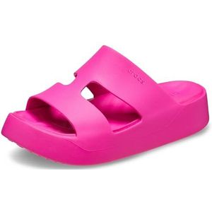 Crocs Getaway Platform H-Strap sandalen voor dames, Pink Crush., 36 EU