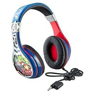 Marvel Avengers Assemble Kid Friendly hoofdtelefoon volume verminderd met Iron Man Hulk Captain America en Thor Graphic – stijlen kunnen variëren.
