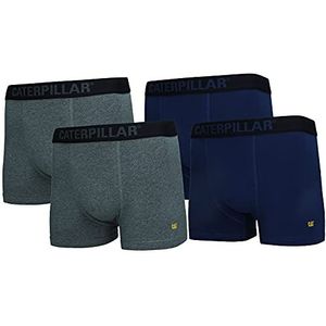 Caterpillar Set van 4 boxershorts voor heren, hoogwaardig katoen (meerkleurig, M), Meerkleurig, M