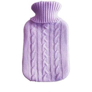 DieffematicRSD Warmwaterkruik 2000 ml water gevulde warmwaterfles zak (Color : Purple)