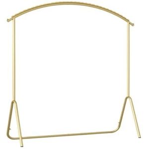 Kledingrek Kleerhanger Staande Slaapkamer Kapstok Licht Luxe Huis Kleerhanger Kledingrek Ijzer Art Kledingrek Vrijstaande(Gold,B)