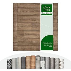 Casa Pura Wagner 1, vinyl vloerbedekking per meter in vele designs, houtlook / tegellook / steenlook, pvc-designvloer voor keuken, badkamer en woonkamer, 200 x 1500 cm
