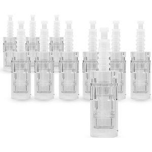 Snadi - ROUND NANO Cartridge voor Dermapen M5 M7 N2 en E30 | Verpakking van 10 | Alleen Compatibel met Dr. Pen | Chirurgische Stalen Naald | Voor Herstel van Haar en Huid, Verbeter Littekens