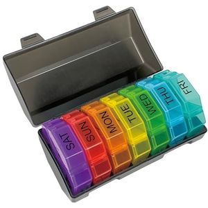 Wekelijkse pillendoos, pillendoosjes 7 dagen 4 keer per dag, tablet-organizer, persoonlijke pillendispenser, 28 extra grote compartimenten draagbaar reizen, voor