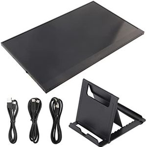 Draagbare Monitor, 17,3-inch Draagbaar Beeldscherm, 178 ° 1080P Ultradunne Monitor Met Micro Ontworpen Ondersteuning Type C Inputvoor HDMI Voor Thuiskantoor Gaming