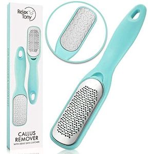 Eeltverwijderaar voor voeten | Dubbelzijdige dode huidverwijderaar - ruwe pedicure voetvijl voor peeling en fijne voetschrobber voor gladmakende en verzachtende huid