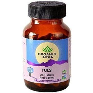 Organics India Tulsi - 60 capsules fles